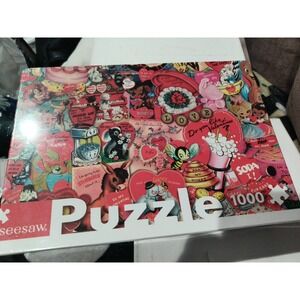 Be My Valentine Seesaw 1000pc Jigsaw Puzzle Valentines Day New Factory Sealed